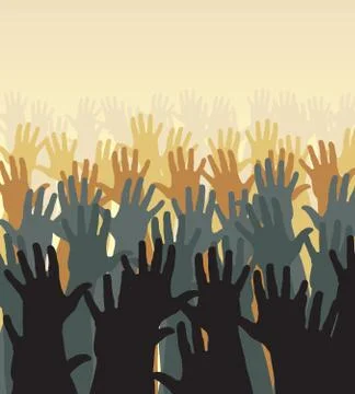 Hand sea Stock Illustration
