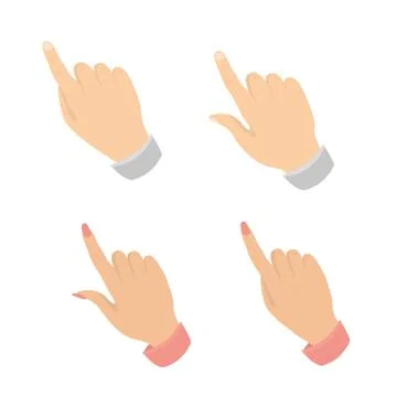 Hand  set. Stock Illustration
