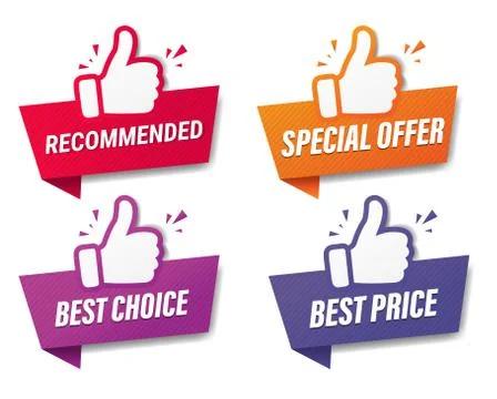 Hand Set Recommended With White Background Stock Illustration