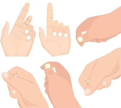 Hand set vector Stock Illustration