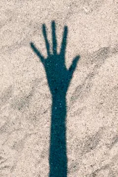 Hand shadow Stock Photos