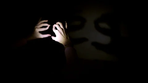 Hand shadow on the wall Stock Footage 98531526