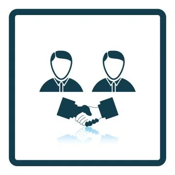 Hand shake icon Stock Illustration
