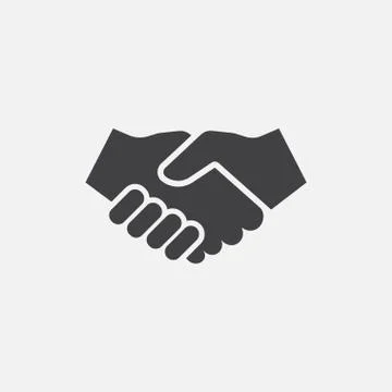 Hand shake icon Stock Illustration