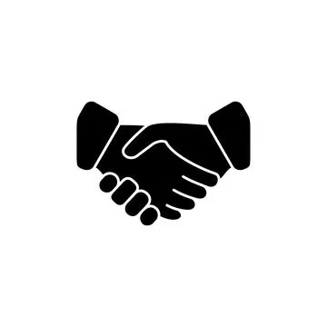 Hand shake icon vector. business handshake. contract agreement. partnership Stock Illustration