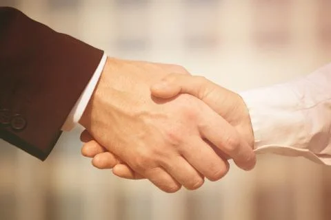 Hand shaking background Stock Photos