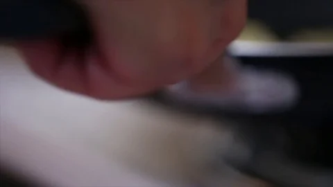 Hand Shaking Pan Stock Footage 75212383