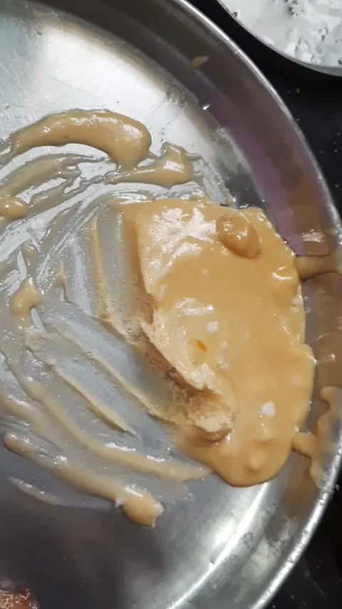 Hand Shaping Rice Flour and Jaggery Dough for Anarsa using Poppy Seeds 스톡 동영상 336317258