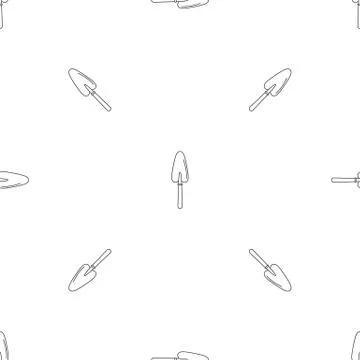 Hand shovel pattern seamless イラスト素材