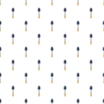 Hand shovel pattern seamless Stock Illustration