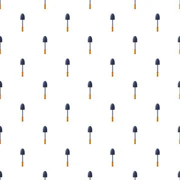 Hand shovel pattern seamless vector イラスト素材