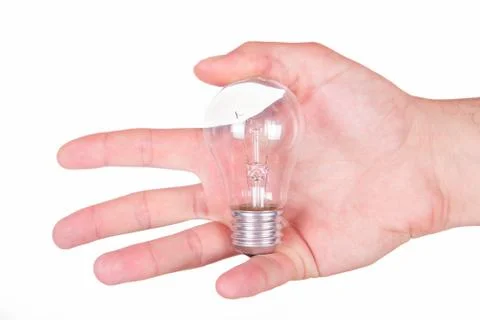 Hand showing light bulb Stock Photos