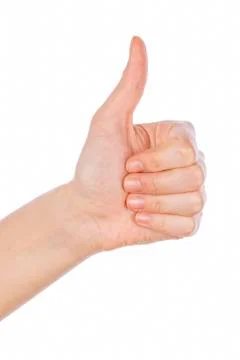Hand showing thumb up Stock Photos