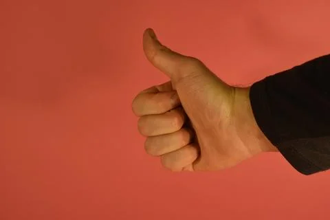 Hand showing thumb up (like) Stock Photos
