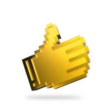 Hand showing thumbs icon Stock Illustration