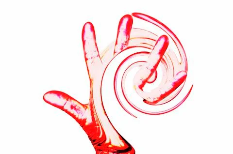 Hand shows stop Stock Illustration