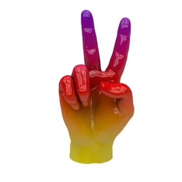 Hand sign 3 Stock Illustration