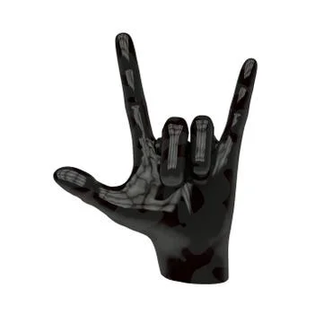 Hand sign 5 Stock Illustration