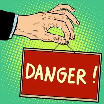 Hand sign danger Stock-Illustration