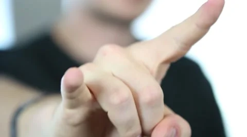 Hand sign Devil Horns Stock Footage 68749672