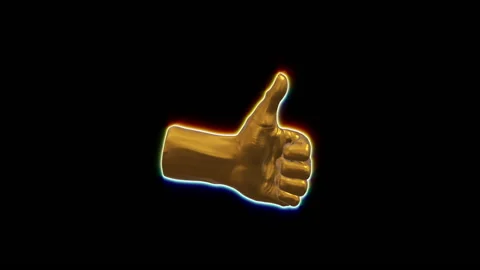 Hand sign fingers motion loop animation Vídeo Stock 146590131