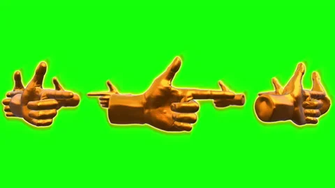 Hand sign fingers motion loop animation Stock Footage 146591311