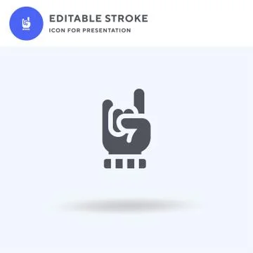 Hand Sign icon vector, filled flat sign, solid pictogram isolated on white, logo 스톡 일러스트