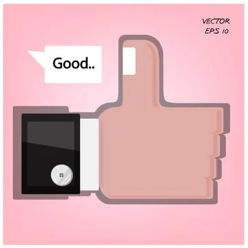 Hand sign Stock Illustration