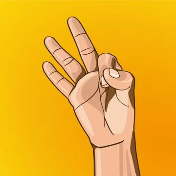 Hand Sign Illustrazione stock