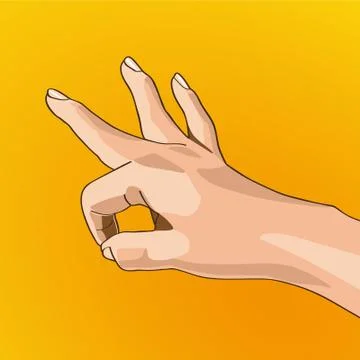 Hand Sign Ilustración de archivo