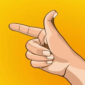 Hand Sign Stock Illustration