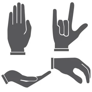 Hand sign Stock Illustration