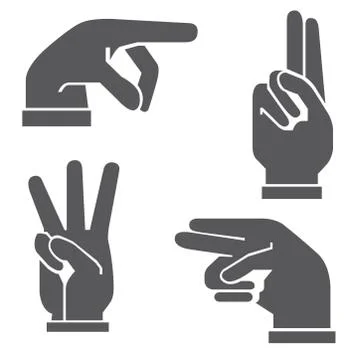 Hand sign Stock Illustration