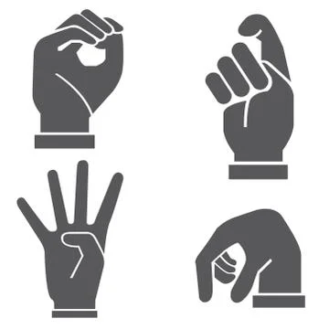 Hand sign Illustrazione stock
