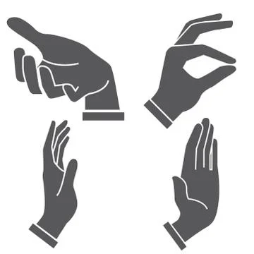 Hand sign Stock Illustration