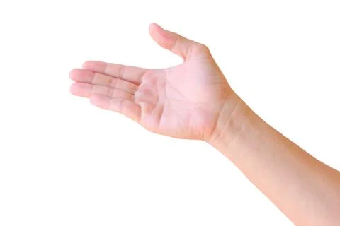 Hand sign isolated Stock Photos