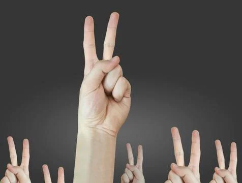 Hand sign. Stock Photos