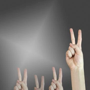 Hand sign. Stock Photos