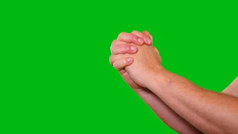 Hand sign praying, begging Stock Footage 122296577