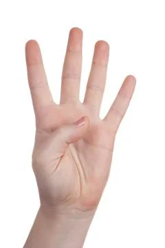 Hand sign symbol Stock Photos