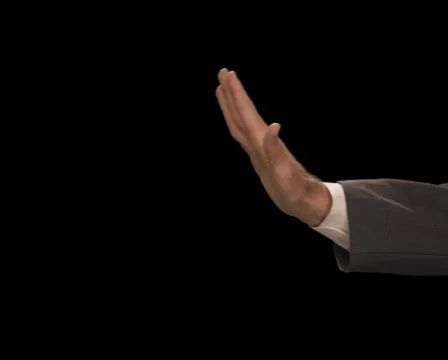 Hand signals Stop Stock Footage 754561