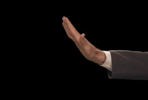 Hand signals Stop Stock Footage 754562