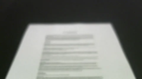 A hand signing a contract. Stock Footage 51845169