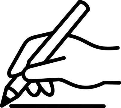 Hand signing document paper icon, contract agreement symbol イラスト素材