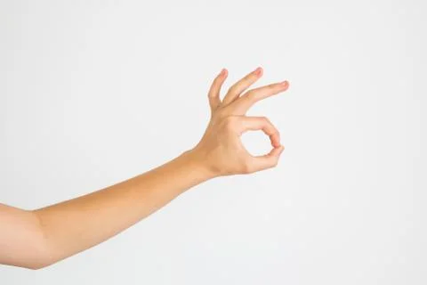 Hand signs ok Stock Photos