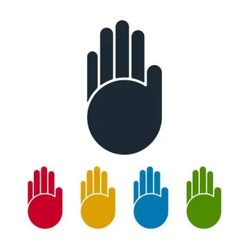 Hand silhouettes Stock Illustration