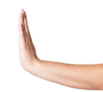 Hand sing: stopping Stock Photos
