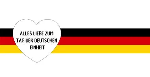 Hand sketched Beer Mug with Prost auf die deutsche Einheit quote in German Stock Illustration