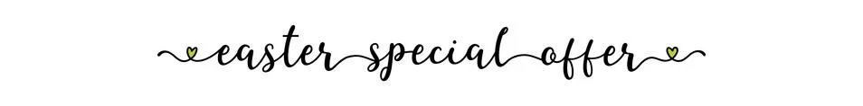 Hand sketched EASTER SPECIAL OFFER quote as banner. Lettering for poster, label Stock Illustration