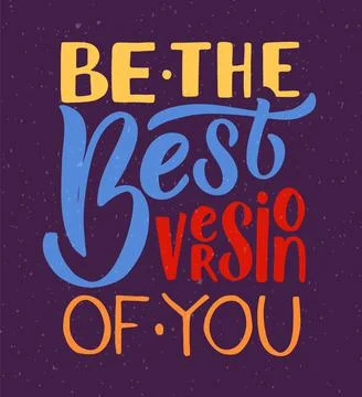 Hand sketched vector illustration with lettering typography quote. Motivational Stock Illustration